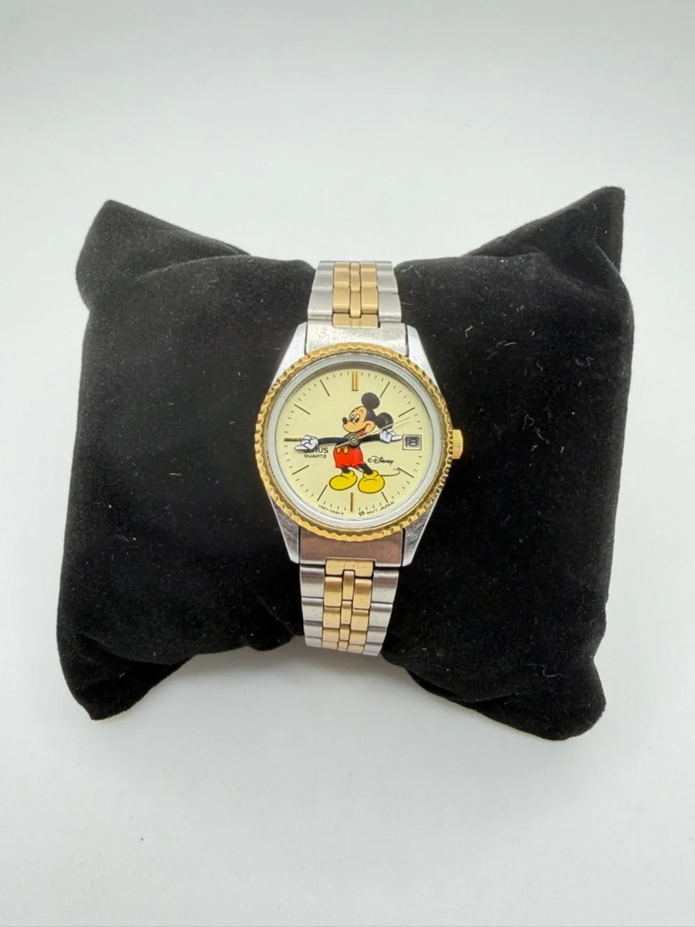 Vintage Lorus Seiko Ladies Disney/Mickey Mouse‎ two tone stainless steel watch!